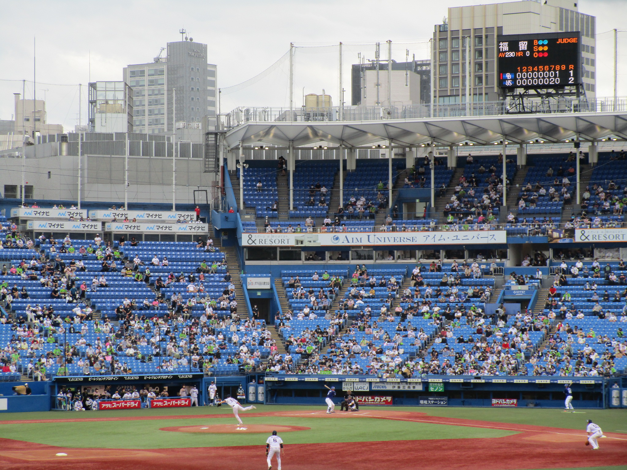 神宮球場で東京ヤクルトスワローズvs中日ドラゴンズの野球観戦をしてき 